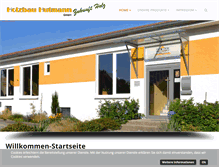 Tablet Screenshot of holzbau-hutmann.de